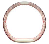 Funda para volante estilo elefante, agarre antideslizante, tela de lino transpirable, ajuste universal para la mayoría de coches, 38 cm