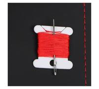 Funda para Volante Funda de Volante de Coche DIY para Hyundai Veracruz 2007-2012 IX55 2007-2012 Vera Cruz, Funda de Cuero Artificial para Volante. Cubierta para Volante(Red Thread)