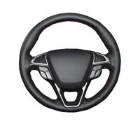 Funda para Volante Funda de Volante de Cuero Artificial Negro para Fusion, Mondeo 2013-2014 y Edge 2015-2016. Cubierta para Volante(Blue Thread)
