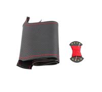 Funda para Volante Funda de Volante de Cuero Cosida a Mano para Jazz City (2009-2013) e Insight (2010-2014, 2011-2012) Cubierta para Volante(Red Thread)