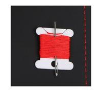 Funda para Volante Funda de Volante DIY para Peugeot 308 (Antiguo Peugeot 408) Funda de Cuero Artificial para Volante Cubre Volante Coche(Red Thread)