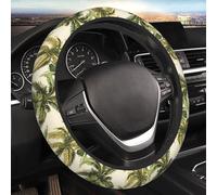 Funda para Volante, Funda para Volante con Estampado de Palmera Tropical para Hombre y Mujer, Accesorios para Coches, SUV y Camiones, elástica, Antideslizante e inodora, Universal de 15 Pulgadas.