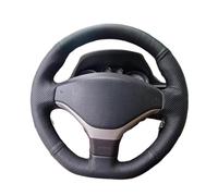 Funda para Volante Funda para Volante de Coche de Piel sintética Transpirable, Color Negro, para Peugeot 308, 3008, 408, 508, 301, 307 y 2008. Cubierta para Volante(Red Thread)