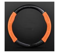 Funda para Volante Funda para Volante de Coche para Chevrolet Cruze, Captiva, Lacetti, Aveo, Niva, Spark, Sonic, Trax y Camaro. Cubierta para Volante(Orange)