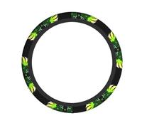 Funda para Volante Hojas Al Sol Accesorios De Coche Antideslizante Funda De Volant Goma Fundas Volante De Coche para Universales SUV 38Cm