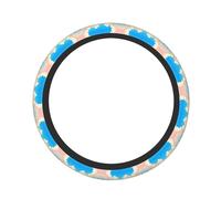 Funda para volante impresa Outside The Castle Gate, protector elástico para volante, adecuado para la mayoría de los modelos de coche.