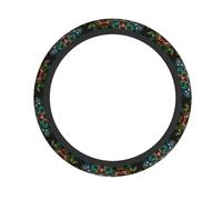 Funda para Volante Impresión De La Serie Garden Fundas Volante De Coche Sin Olor Accesorios Interiores Elástica Accesorios De Coche para Mujeres Y Hombres Universales 38Cm