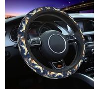 Funda para Volante Mariposa De Olas del Mar Accesorios Interiores Elástica Accesorios De Coche Antideslizante Funda De Volant para SUV Camión Universales 38Cm