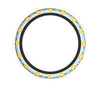 Funda para Volante Montañas del Amanecer Estampadas Funda De Volant Antideslizante Accesorios De Coche Transpirable For Universales SUV Camión 38Cm