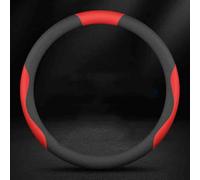 Funda para Volante para Alfa Romeo Alfetta GT GTV 1974-1986, Cubierta Antideslizante de Piel Microfibra para Todas Estaciones Resistente al Desgaste,O-Shape-Black and Red