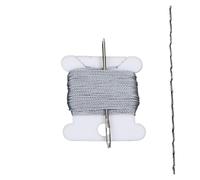 Funda para Volante para Fiat para Ducato Funda De Volante De Cuero Sintético Protector Volante(Grey Thread)