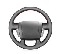 Funda para Volante para Fiat para Ducato Funda De Volante De Cuero Sintético Protector Volante(Red Thread)