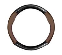 Funda para Volante para Fiesta, Focus, Escort, Mondeo, Edge, Ranger, F-150, Mustang, Transit, decoración cálida para Coche (Redonda, marrón Claro)