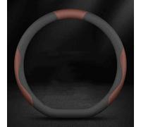 Funda para Volante para Toyota Land Cruiser 7seats 2010-2015, Cubierta Antideslizante de Piel Microfibra para Todas Estaciones Resistente al Desgaste,D-Shape-Black and Brown