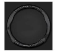 Funda para Volante Protector para Volante De Coche para Peugeot 106, 107, 108, 206, 207, 208, 301, 307, 308, 406, 407, 408, 508! Volante Anti Deslizante(Negro)