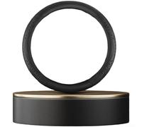 Funda para volante transpirable de doble capa con agarre de textura de puntos 3D y perfil delgado para volantes de 38 cm de diámetro en forma redonda y D (C)