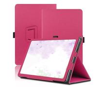 Funda para Wacom MovinkPad Pro EVA Edition 14 Pulgadas, Wacom Movinkpad Pro 14 Tablet Funda, Funda Protectora Plegable con Soporte para Lápiz y Correa para la Muñeca, Protección Total. (Rojo)