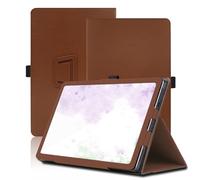 Funda para Wacom MovinkPad Pro EVA Edition 14 Pulgadas, Wacom Movinkpad Pro 14 Tablet Funda, Funda Protectora Plegable con Soporte para Lápiz y Correa para la Muñeca, Protección Total. (Marrón)