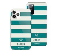 Funda para Xiaomi 11T - Xiaomi 11T Pro Oficial de Silbon, Patrón Rayas Personalizada para Proteger tu móvil. Carcasa de Silicona Flexible con Licencia Oficial de Silbon.