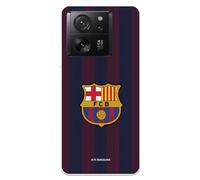 Funda para Xiaomi 13T- Xiaomi 13T Pro del FC Barcelona Rayas Blaugrana tansparente para Proteger tu móvil. Carcasa de Silicona Flexible con Licencia Oficial FC Barcelona