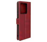 Funda para Xiaomi 13T y 13T Pro Tarjetero magnético Rojo burdeos