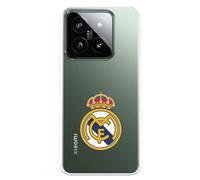 Funda para Xiaomi 14 del Real Madrid Escudo Real Madrid tansparente para Proteger tu móvil. Capa de Silicona Flexible con Licencia Oficial Real Madrid