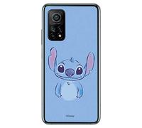 Funda para Xiaomi Mi 10T - 10T Pro Oficial de Lilo & Stitch Stitch Azul para Proteger tu móvil. Carcasa para Xiaomi de Silicona Flexible con Licencia Oficial de Disney.