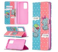 Funda para Xiaomi Mi 10T / 10T Pro, Premium PU Cuero Case Flip Protectora Cover con Soporte, Ranuras para Tarjetas Cierre Magnético Billetera Tapa Carcasa para Xiaomi Mi 10T / 10T Pro, Bebé elefante