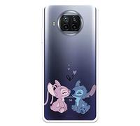 Funda para Xiaomi Mi 10T Lite Oficial de Lilo & Stitch - Angel & Stitch Beso para Proteger tu móvil. Carcasa de Silicona Flexible con Licencia Oficial de Disney