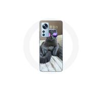 Funda para Xiaomi Mi 12 / 12X Gato con Gafas de vista moradas