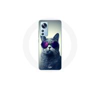 Funda para Xiaomi Mi 12 / 12X Gato Gafas moradas Estilo