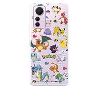 Funda para Xiaomi Mi 12 Lite 5G Oficial de Pokémon, Sticker Pokémon y Poké Ball para Proteger tu móvil. Carcasa para Xiaomi de Silicona Flexible con Licencia Oficial de Pokémon,