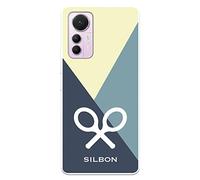 Funda para Xiaomi Mi 12 Lite 5G Oficial de Silbon, Logotipo Blanco para Proteger tu móvil. Carcasa de Silicona Flexible con Licencia Oficial de Silbon.