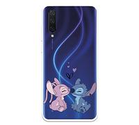 Funda para Xiaomi Mi 9 Lite Oficial de Lilo & Stitch - Angel & Stitch Beso para Proteger tu móvil. Carcasa de Silicona Flexible con Licencia Oficial de Disney
