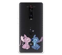 Funda para Xiaomi Mi 9T - Redmi K20 Oficial de Lilo & Stitch - Angel & Stitch Beso para Proteger tu móvil. Carcasa de Silicona Flexible con Licencia Oficial de Disney