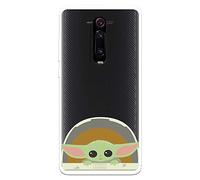 Funda para Xiaomi Mi 9T (Redmi K20) Oficial de The Mandalorian Baby Yoda Sonrisas para Proteger tu móvil. Carcasa para Xiaomi de Silicona Flexible con Licencia Oficial de Star Wars.