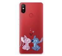 Funda para Xiaomi Mi A2 - Mi 6X Oficial de Lilo & Stitch - Angel & Stitch Beso para Proteger tu móvil. Carcasa de Silicona Flexible con Licencia Oficial de Disney