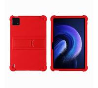 Funda para Xiaomi Mi Pad 6/6 Pro de 11 pulgadas, modelo 2023, tableta de 6ª generación con soporte de PC, silicona suave, lavable, esquina gruesa a prueba de golpes, color rojo