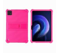 Funda para Xiaomi Mi Pad 6/6 Pro de 11 pulgadas, modelo 2023, tableta de 6ª generación con soporte de PC, silicona suave, lavable, esquina gruesa a prueba de golpes, rosa