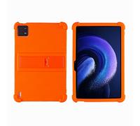 Funda para Xiaomi Mi Pad 6/6 Pro de 11 pulgadas, modelo 2023, tableta de 6ª generación con soporte de PC, silicona suave, lavable, esquina gruesa a prueba de golpes, naranja