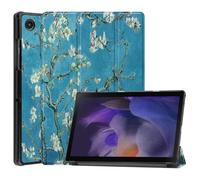 Funda para Xiaomi Pad 7 - Ultra Slim Tri-Fold ajustable Stand & Auto Wake/Sleep Función Shell Protector Cover para Xiaomi Pad 7, flor verde