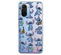 Funda para Xiaomi Poco F3 - Mi 11i Oficial de Lilo & Stitch Patron Transparente para Proteger tu móvil. Carcasa para iPhone de Silicona Flexible con Licencia Oficial de Disney