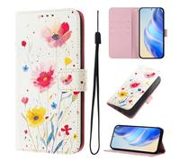 Funda para Xiaomi POCO F6 Pro 5G, de piel de primera calidad, con función atril y ranuras para tarjetas, compatible con Xiaomi POCO F6 Pro 5G, flores y plantas