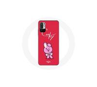 Funda para Xiaomi Poco M3 Pro BTS Bangtan Boys BT21 Cooky Fondo Rojo