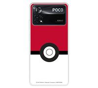 Funda para Xiaomi Poco X4 Pro Oficial de Pokémon, Poké Ball para Proteger tu móvil. Carcasa para Xiaomi de Silicona Flexible con Licencia Oficial de Pokémon,