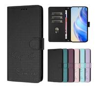 Funda para Xiaomi POCO X6 Pro 5G, a prueba de golpes, de piel sintética, con tapa abatible, funda protectora con tarjetero y cierre magnético para Xiaomi POCO X6 Pro 5G, color negro