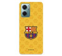 Funda para Xiaomi Redmi 10 5G del FC Barcelona Escudo Mes Que un Club Fondo Amarillo para Proteger tu móvil. Carcasa de Silicona Flexible con Licencia Oficial FC Barcelona