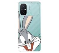 Funda para Xiaomi Redmi 12C Oficial de Warner Bros Bugs Bunny Silueta para Proteger tu móvil. Carcasa para Xiaomi de Silicona Transparente Flexible con Licencia Oficial
