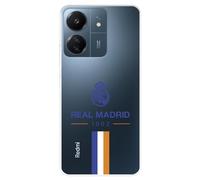 Funda para Xiaomi Redmi 13C - Poco C65 del Real Madrid 1902 tansparente para Proteger tu móvil. Capa de Silicona Flexible con Licencia Oficial Real Madrid