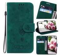 Funda para Xiaomi Redmi 14C/Redmi A4/POCO C75 con tarjeteros, soporte de piel con diseño de mariposa y flor, cubierta magnética a prueba de golpes, funda protectora tipo libro para Xiaomi Redmi 14C,